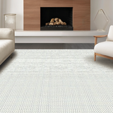 Ultra Soft Area Rug, Non Slip, Stain Resistant, Washable Area Rugs for Living Room, Bedroom, Sleek Minimalist Fun Bath Rug(Gray)