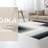 Ultra Soft Area Rug, Non Slip, Stain Resistant, Washable Area Rugs for Living Room, Bedroom, Chic Modern Abstract Circles(Black)
