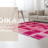 Ultra Soft Area Rug, Non Slip, Stain Resistant, Washable Area Rugs for Living Room, Bedroom, Cute Pink Bows Area Rug with Playful Motif(Pink)