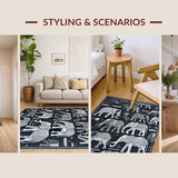 Contemporary Monochrome Wildlife Design(Gray)