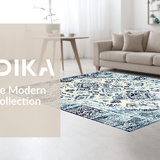 Rustic Blue Tones with Artistic Flair(White)