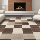 Elegant Toned Checkered Motif(Beige)