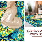 Eclectic Colorful Tiled Motif(Blue)