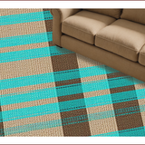 Ultra Soft Area Rug, Non Slip, Stain Resistant, Washable Area Rugs for Living Room, Bedroom, Modern Checked Abstract(Beige)