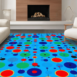 Bright Blue Geometric Inspiration(Blue)