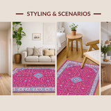 Chic White and Fuchsia Trellis Style(Red)