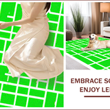 Ultra Soft Area Rug, Non Slip, Stain Resistant, Washable Area Rugs for Living Room, Bedroom, Interactive Green City Map Playroom Rug(Green)