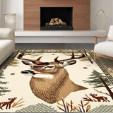 Elegant Contemporary Deer Artwork(Beige)