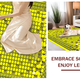 Ultra Soft Area Rug, Non Slip, Stain Resistant, Washable Area Rugs for Living Room, Bedroom, Nature-Inspired Minimalist Pattern(Yellow)