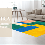 Ultra Soft Area Rug, Non Slip, Stain Resistant, Washable Area Rugs for Living Room, Bedroom, Contemporary Burnt Orange Meditation Area Plush Carpet(Blue)