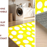Ultra Soft Area Rug, Non Slip, Stain Resistant, Washable Area Rugs for Living Room, Bedroom, Delightful Minimalist Egg Imagery(Yellow)