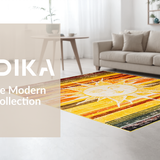 Bright Coastal Inspired Round Artwork(Yellow)