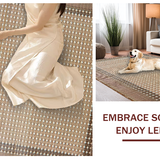 Ultra Soft Area Rug, Non Slip, Stain Resistant, Washable Area Rugs for Living Room, Bedroom, Minimalist Cozy Textural Accents(Beige)