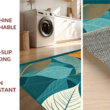 Artisan Crafted Colorful Leaf Motif(Blue)