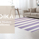 Elegant Light Purple Geometric Accents(Purple)