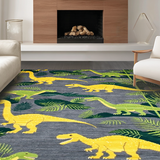 Jurassic Jungle Leaf Composition(Gray)