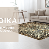Ultra Soft Area Rug, Non Slip, Stain Resistant, Washable Area Rugs for Living Room, Bedroom, Unique Bold Animal Style(Beige)