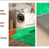 Ultra Soft Area Rug, Non Slip, Stain Resistant, Washable Area Rugs for Living Room, Bedroom, Modern Abstract Faux Wool(Green)