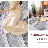 Ultra Soft Area Rug, Non Slip, Stain Resistant, Washable Area Rugs for Living Room, Bedroom, Charming Pastel Geometric Inspiration(Gray)