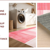 Ultra Soft Area Rug, Non Slip, Stain Resistant, Washable Area Rugs for Living Room, Bedroom, Gradient Pink Ombre Nursery Play Mat(Pink)