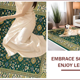 Ultra Soft Area Rug, Non Slip, Stain Resistant, Washable Area Rugs for Living Room, Bedroom, Velvet Islamic Prayer(Green)