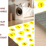 Ultra Soft Area Rug, Non Slip, Stain Resistant, Washable Area Rugs for Living Room, Bedroom, Playful Egg Shaped Decor(Yellow)