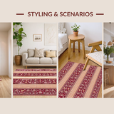 Chic Wavy Patterned Elegance(Red)
