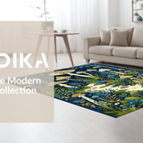 Charming Earthy Tones Playful Design(Blue)