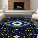 Artistic Distressed Geometric Visuals(Blue)