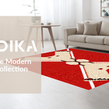 Charming Vintage Baseball Motif(Red)