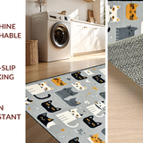 Ultra Soft Area Rug, Non Slip, Stain Resistant, Washable Area Rugs for Living Room, Bedroom, Vivid Unique Animal Art Design(Gray)