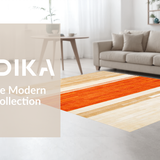 Ultra Soft Area Rug, Non Slip, Stain Resistant, Washable Area Rugs for Living Room, Bedroom, Playful Bold Color Splash Design(Beige)