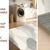 Contemporary Cream Geometric Waves(Black)