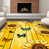 Colorful Rustic Butterfly Motif(Yellow)