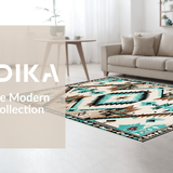 Contemporary Turquoise Tribal Elements(Beige)