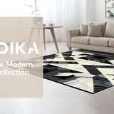 Ultra Soft Area Rug, Non Slip, Stain Resistant, Washable Area Rugs for Living Room, Bedroom, Rustic Vintage Inspired Motif(Beige)