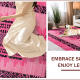 Ultra Soft Area Rug, Non Slip, Stain Resistant, Washable Area Rugs for Living Room, Bedroom, Vibrant Pink Animal Print Aesthetic(Pink)