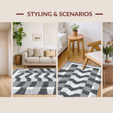 Sophisticated Traditional Tiled Arrangement(Gray)