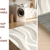 Elegant Cream Geometric Waves(Beige)