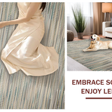 Ultra Soft Area Rug, Non Slip, Stain Resistant, Washable Area Rugs for Living Room, Bedroom, Timeless Rustic Jute Style(Beige)