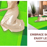 Ultra Soft Area Rug, Non Slip, Stain Resistant, Washable Area Rugs for Living Room, Bedroom, Serene Fluffy Circle Aesthetic(Green)