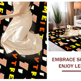 Chic Monochrome Text Statement(Red)