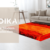 Lively Abstract Shapes Ensemble(Red)