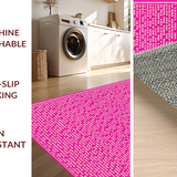 Ultra Soft Area Rug, Non Slip, Stain Resistant, Washable Area Rugs for Living Room, Bedroom, Vibrant Modern Playful Design(Black)