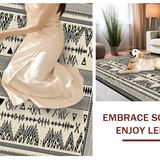 Chic Abstract Reversible Mat(Beige)