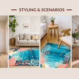 Minimalist Coral Diamond Arrangement(Blue)