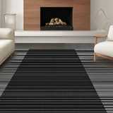 Vibrant Coastal Striped Harmony(Black)