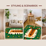 Charming Playful Creature Motif(Green)