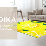 Ultra Soft Area Rug, Non Slip, Stain Resistant, Washable Area Rugs for Living Room, Bedroom, Playful Cozy Farmhouse Expression(Yellow)
