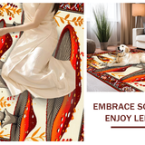 Charming Earthy Toned Mushroom Motif(Red)